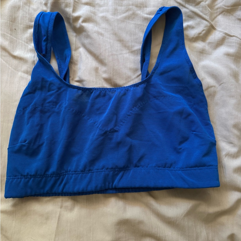Blue Sports Bra